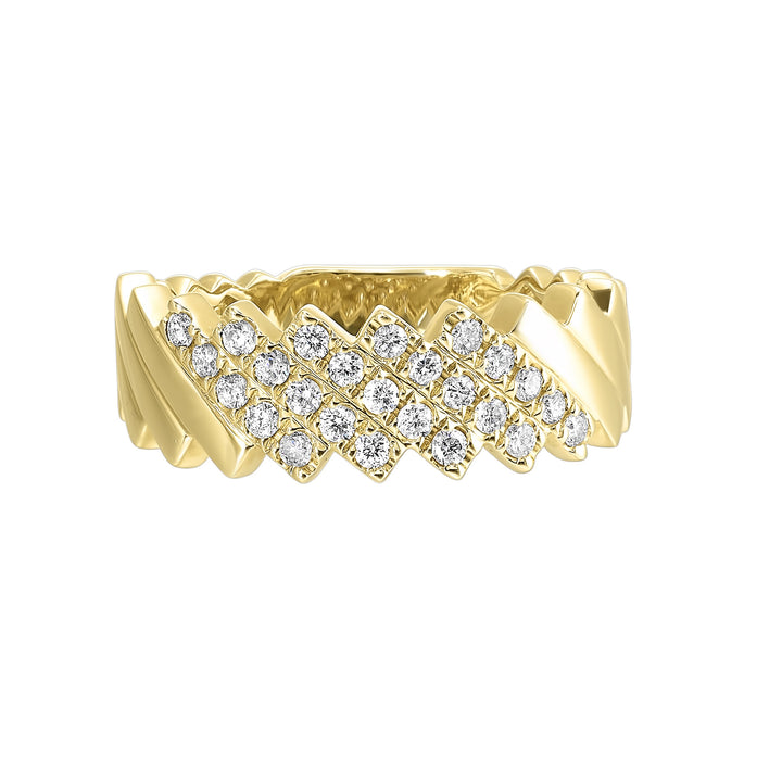 14Kt Yellow Gold Diamond 1/3Ctw Ring