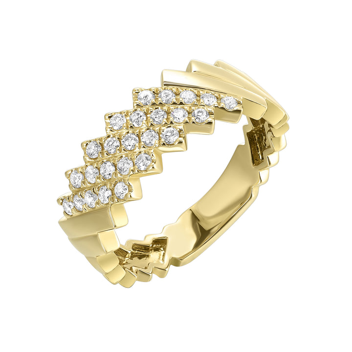 14Kt Yellow Gold Diamond 1/3Ctw Ring
