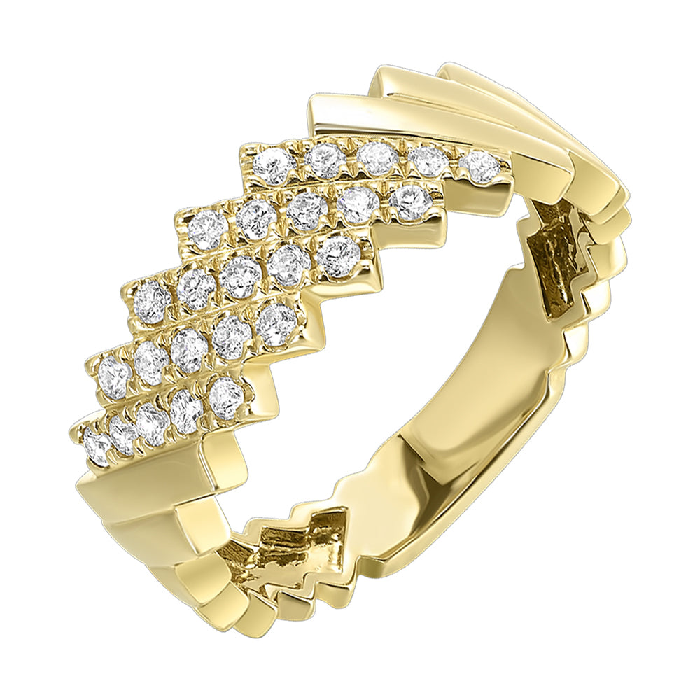 14Kt Yellow Gold Diamond 1/3Ctw Ring