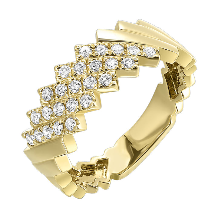 14Kt Yellow Gold Diamond 1/3Ctw Ring