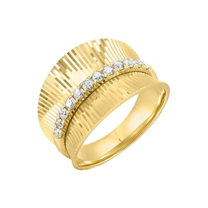 14Kt Yellow Gold Diamond 1/3Ctw Ring