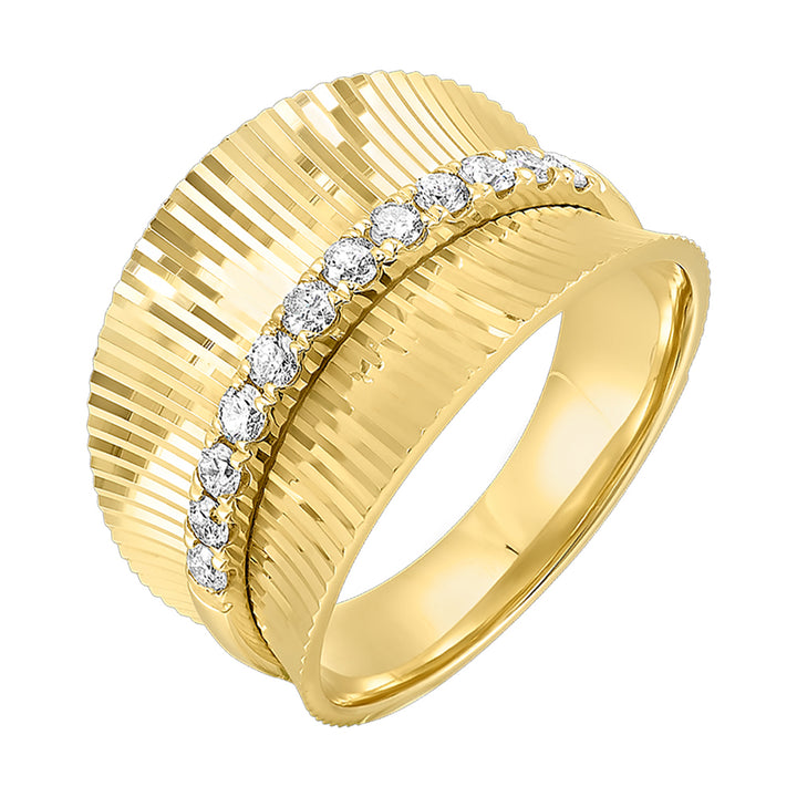 14Kt Yellow Gold Diamond 1/3Ctw Ring