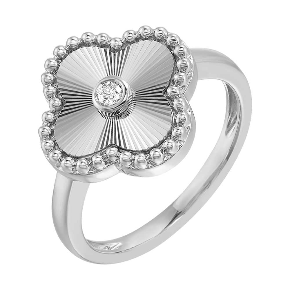 10Kt White Gold Diamond 1/20Ctw Ring