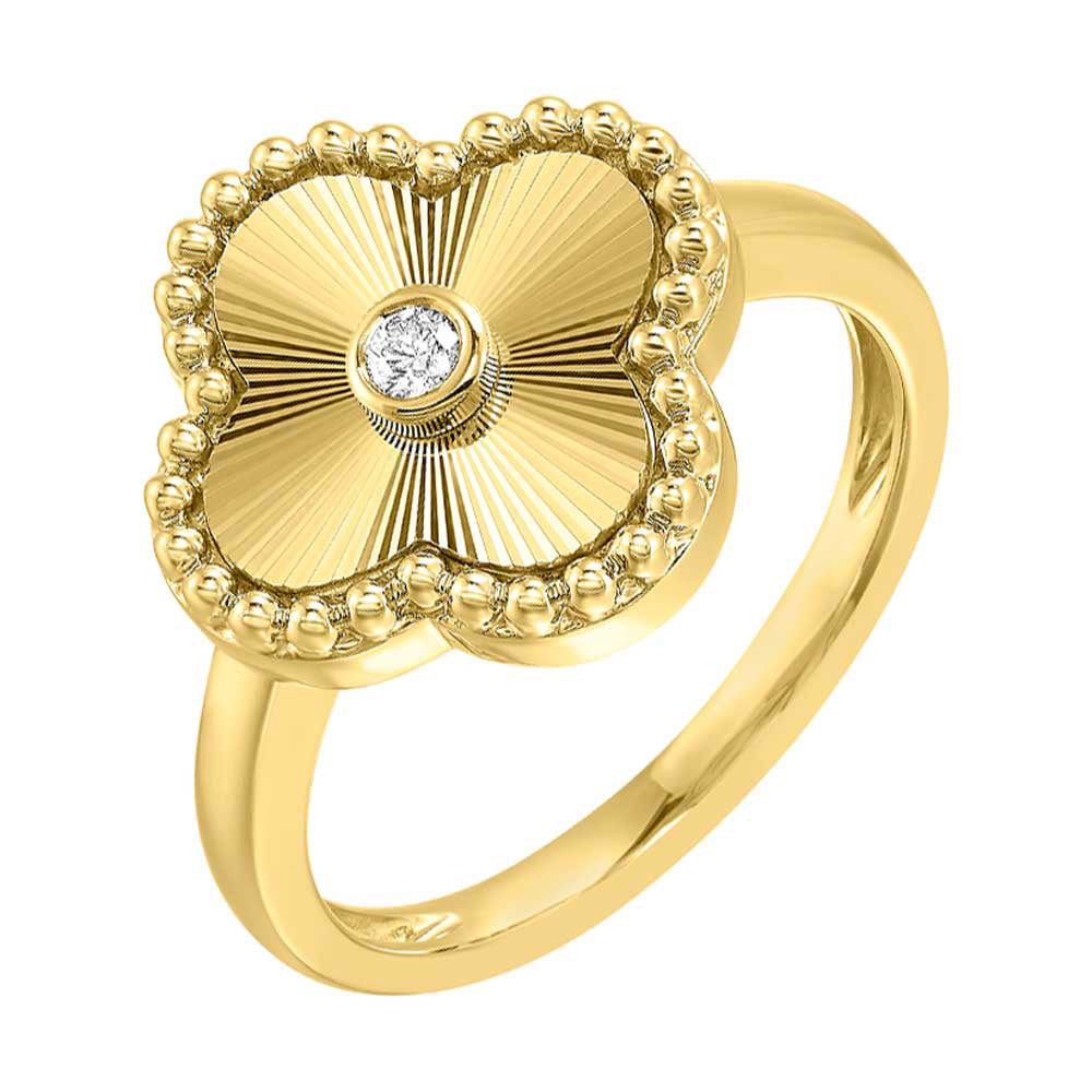 10Kt Yellow Gold Diamond 1/20Ctw Ring