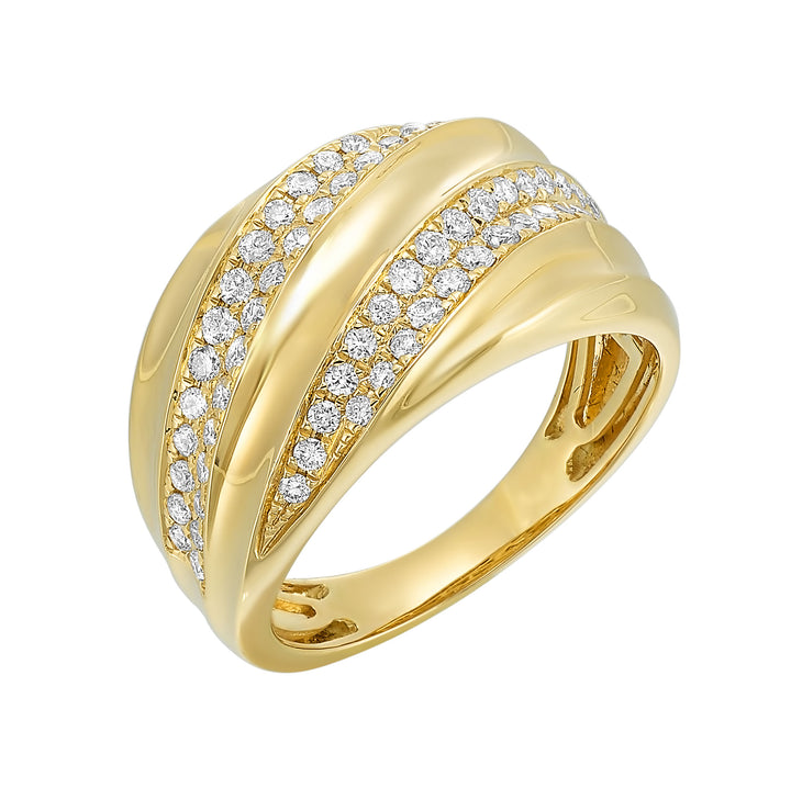 14Kt Yellow Gold Diamond 1/2Ctw Ring