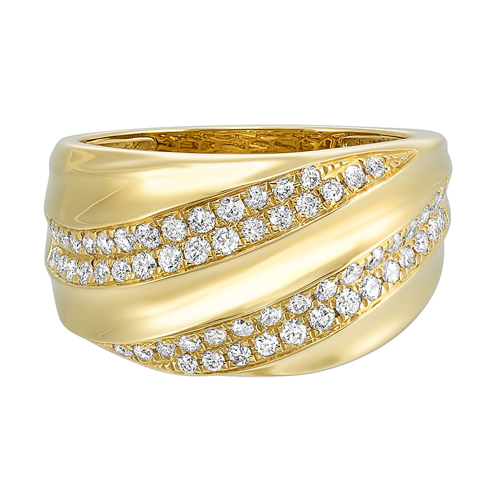 14Kt Yellow Gold Diamond 1/2Ctw Ring