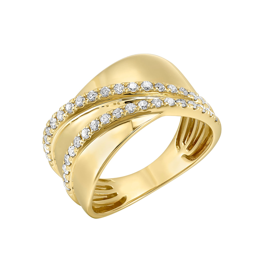 14Kt Yellow Gold Diamond 3/8Ctw Ring