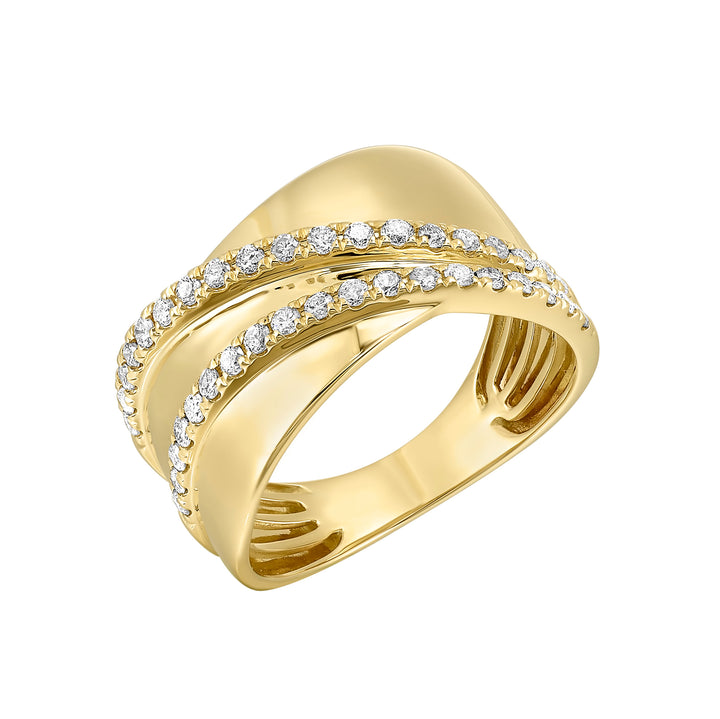 14Kt Yellow Gold Diamond 3/8Ctw Ring