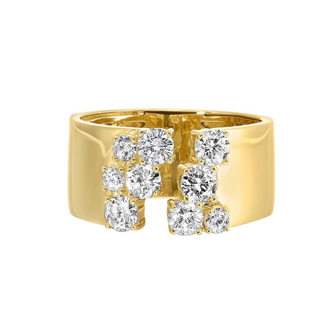 14Kt Yellow Gold Diamond 1Ctw Ring