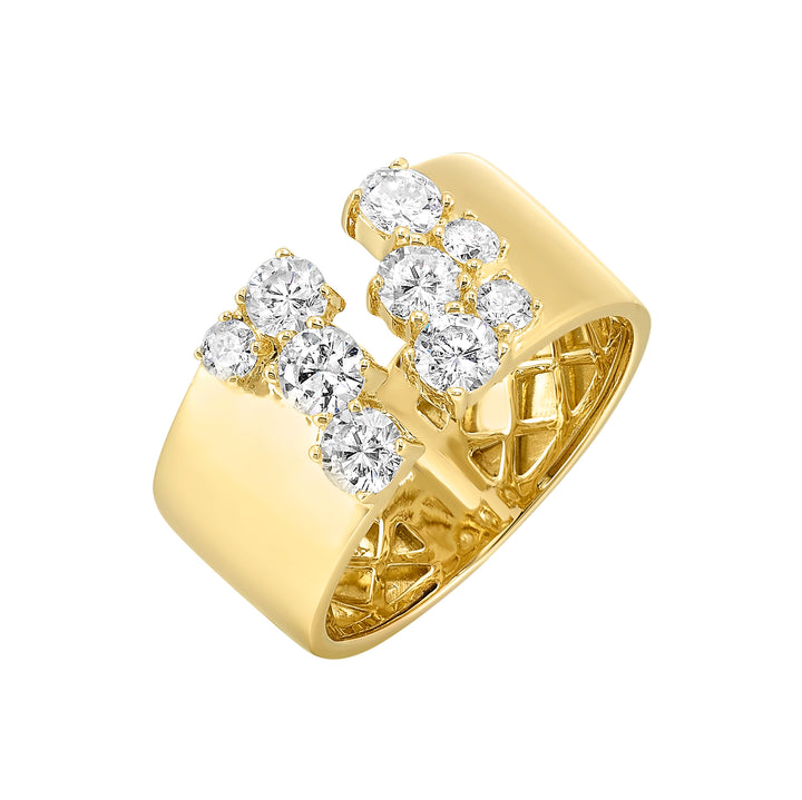 14Kt Yellow Gold Diamond 1Ctw Ring