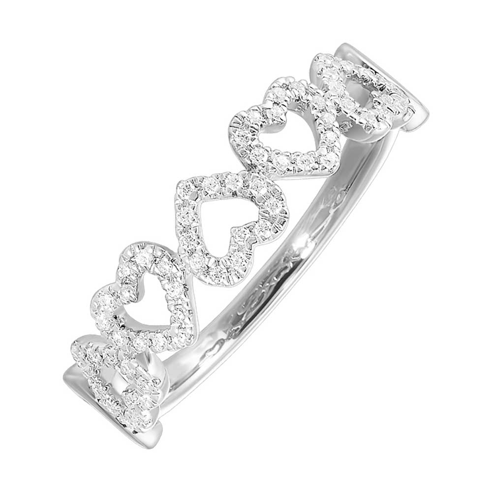 10Kt White Gold Diamond 1/6Ctw Ring