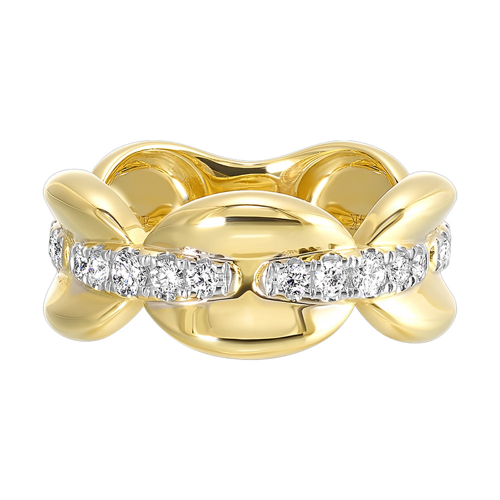 14Kt Yellow Gold Diamond 1/2Ctw Ring