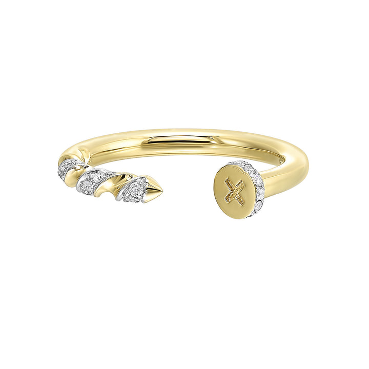 14Kt Yellow Gold Diamond 1/5Ctw Ring