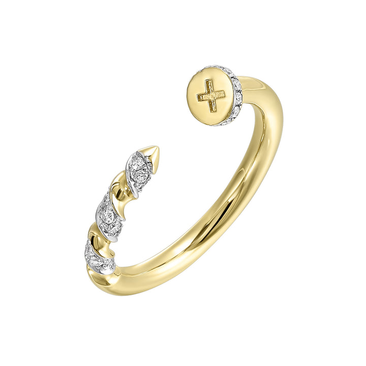 14Kt Yellow Gold Diamond 1/5Ctw Ring