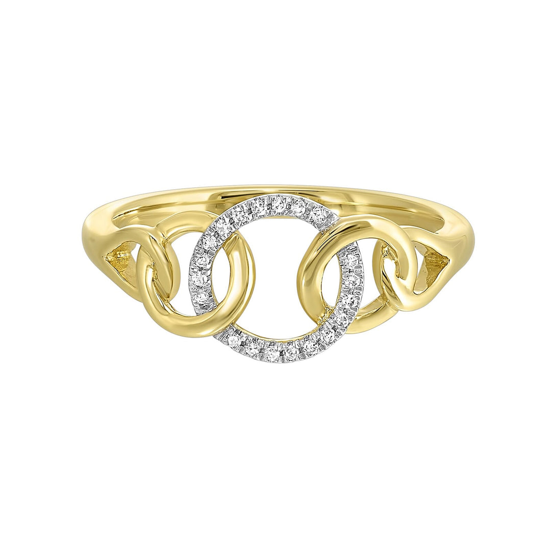 10Kt Yellow Gold Diamond 1/20Ctw Ring