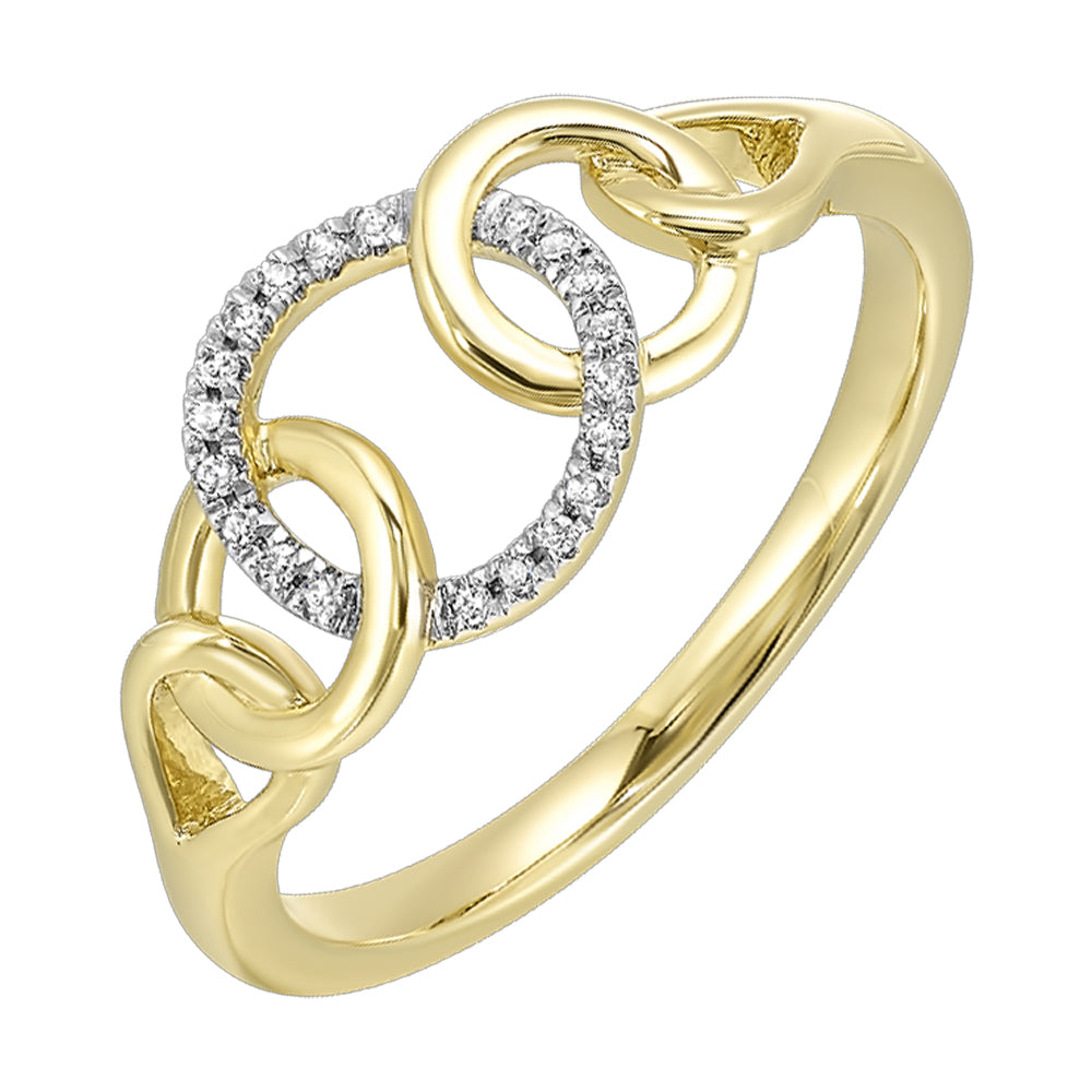 10Kt Yellow Gold Diamond 1/20Ctw Ring