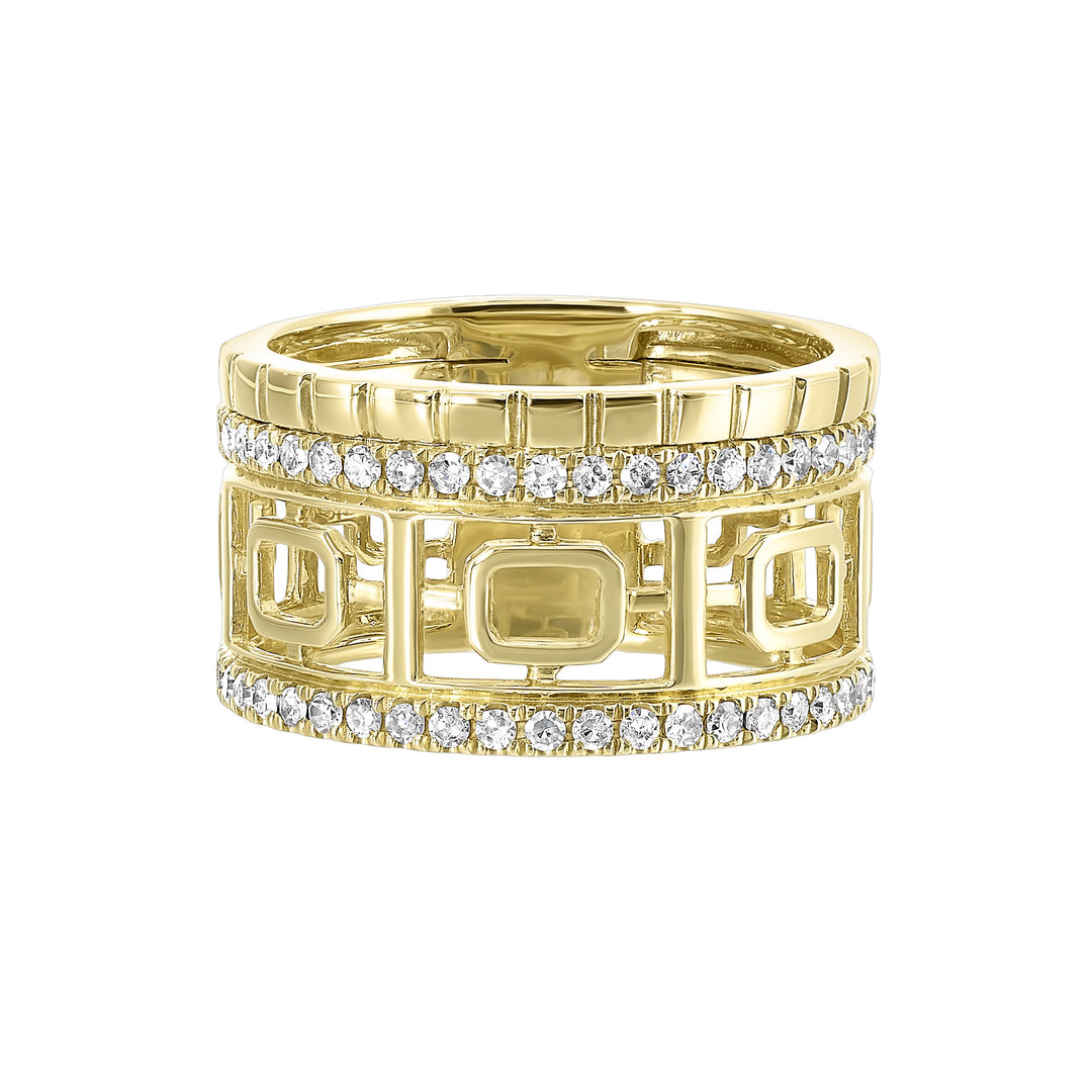 14Kt Yellow Gold Diamond 5/8Ctw Ring