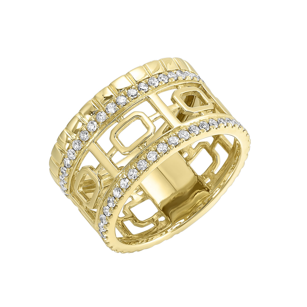14Kt Yellow Gold Diamond 5/8Ctw Ring