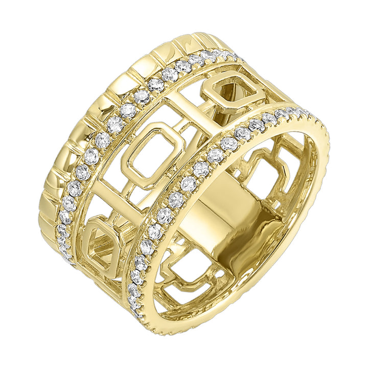 14Kt Yellow Gold Diamond 5/8Ctw Ring