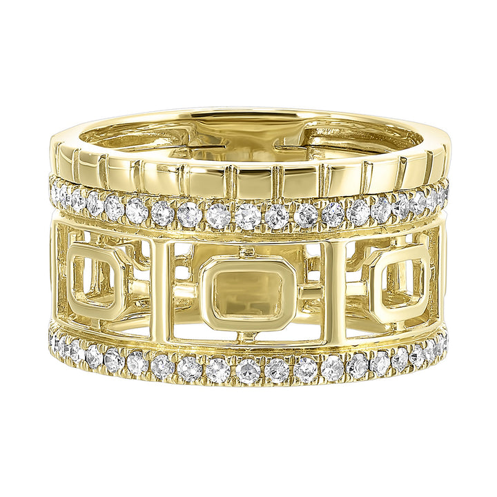 14Kt Yellow Gold Diamond 5/8Ctw Ring