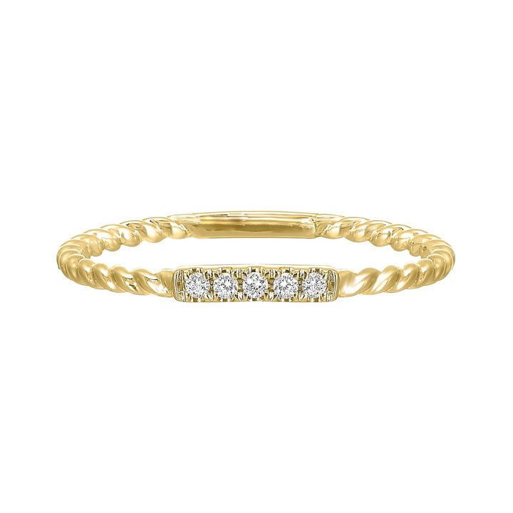 10Kt Yellow Gold Diamond 1/25Ctw Ring