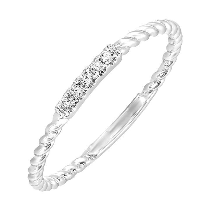 10Kt White Gold Diamond 1/25Ctw Ring