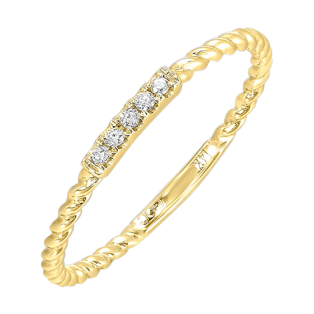 10Kt Yellow Gold Diamond 1/20Ctw Ring
