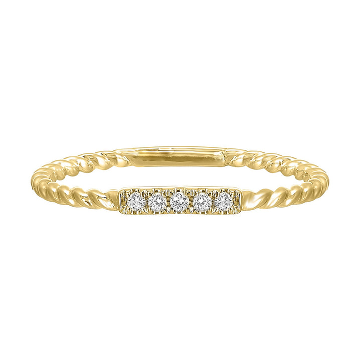 10Kt Yellow Gold Diamond 1/25Ctw Ring