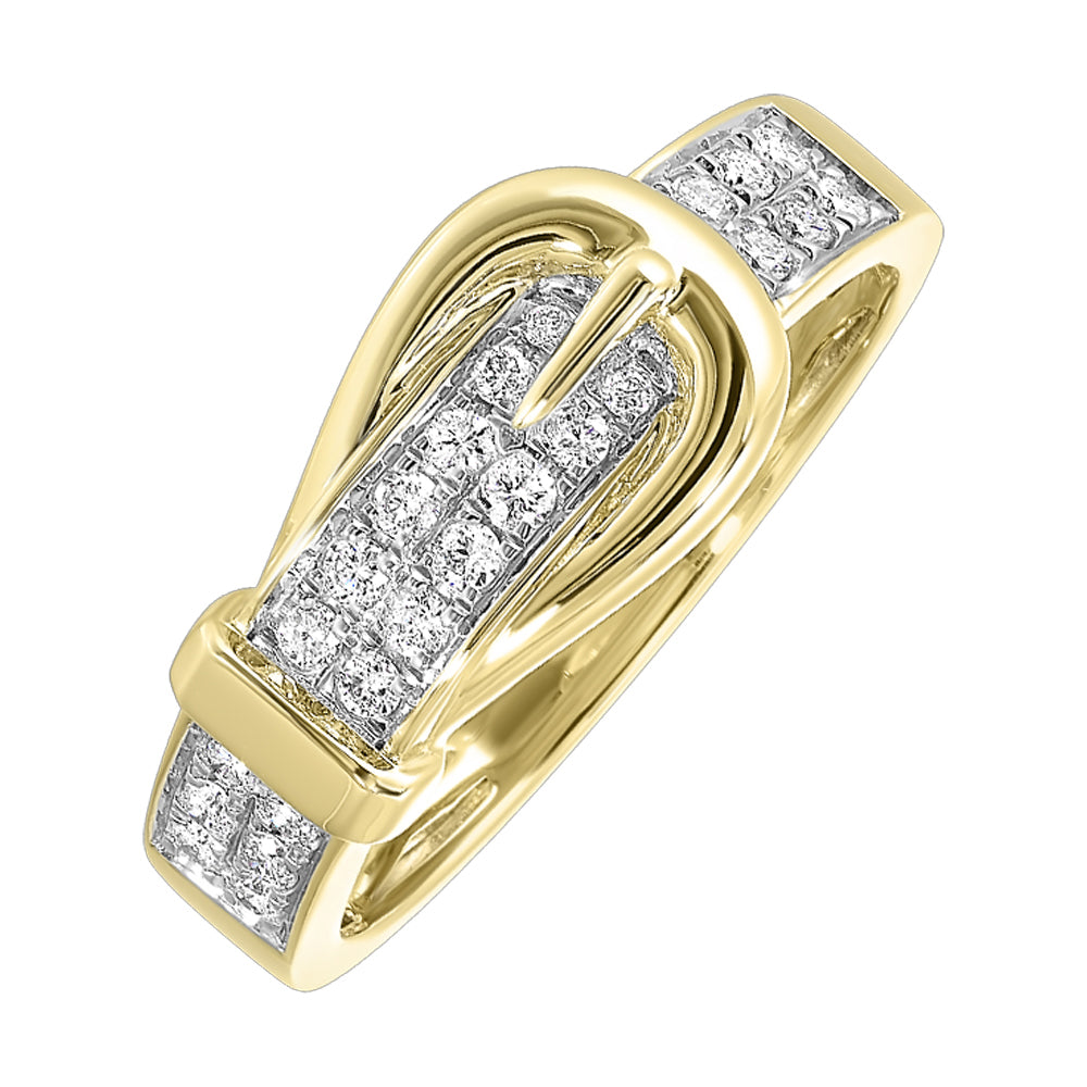 10Kt Yellow Gold Diamond 1/4Ctw Ring