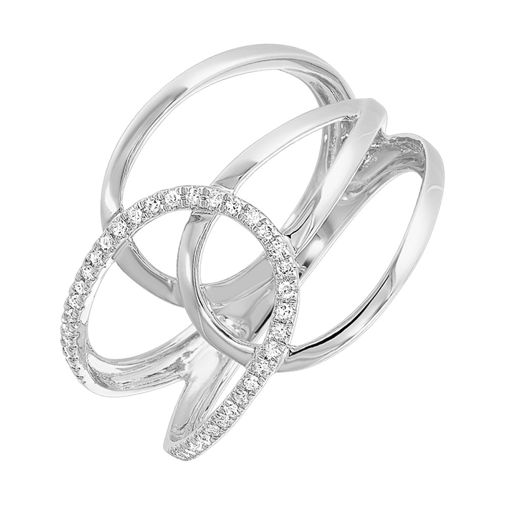 14Kt White Gold Diamond 1/10Ctw Ring