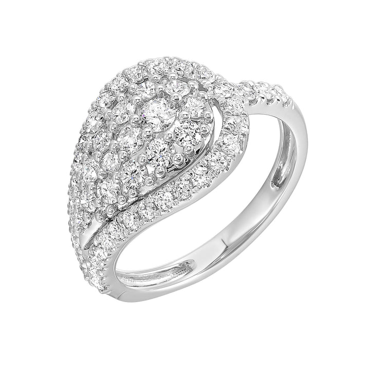 14Kt White Gold Diamond 1Ctw Ring