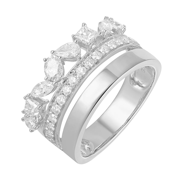 14Kt White Gold Diamond 1Ctw Ring