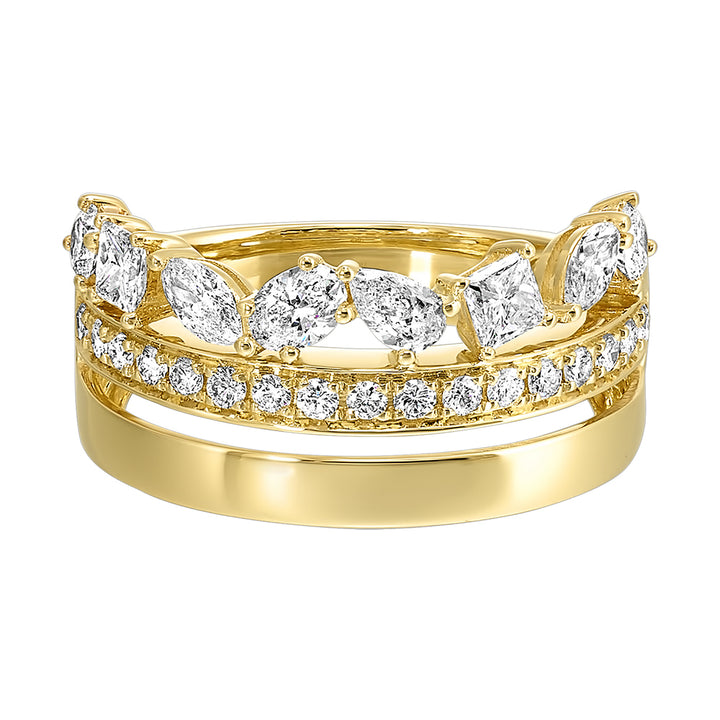14Kt Yellow Gold Diamond 1Ctw Ring