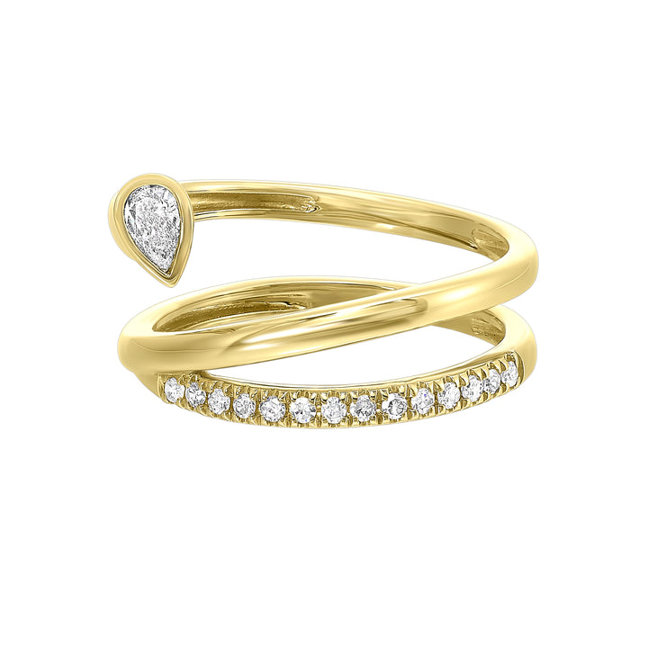 14Kt Yellow Gold Diamond 1/4Ctw Ring