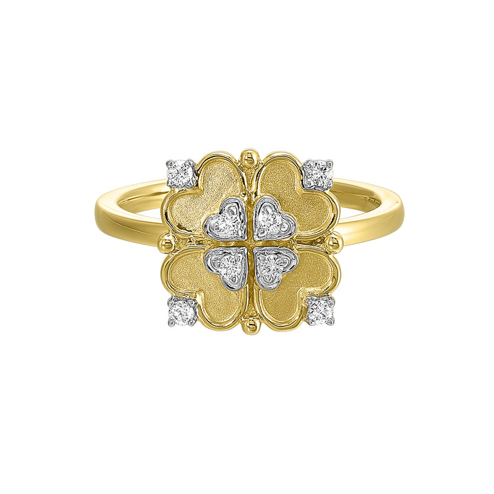 14Kt Yellow Gold Diamond 1/8Ctw Ring