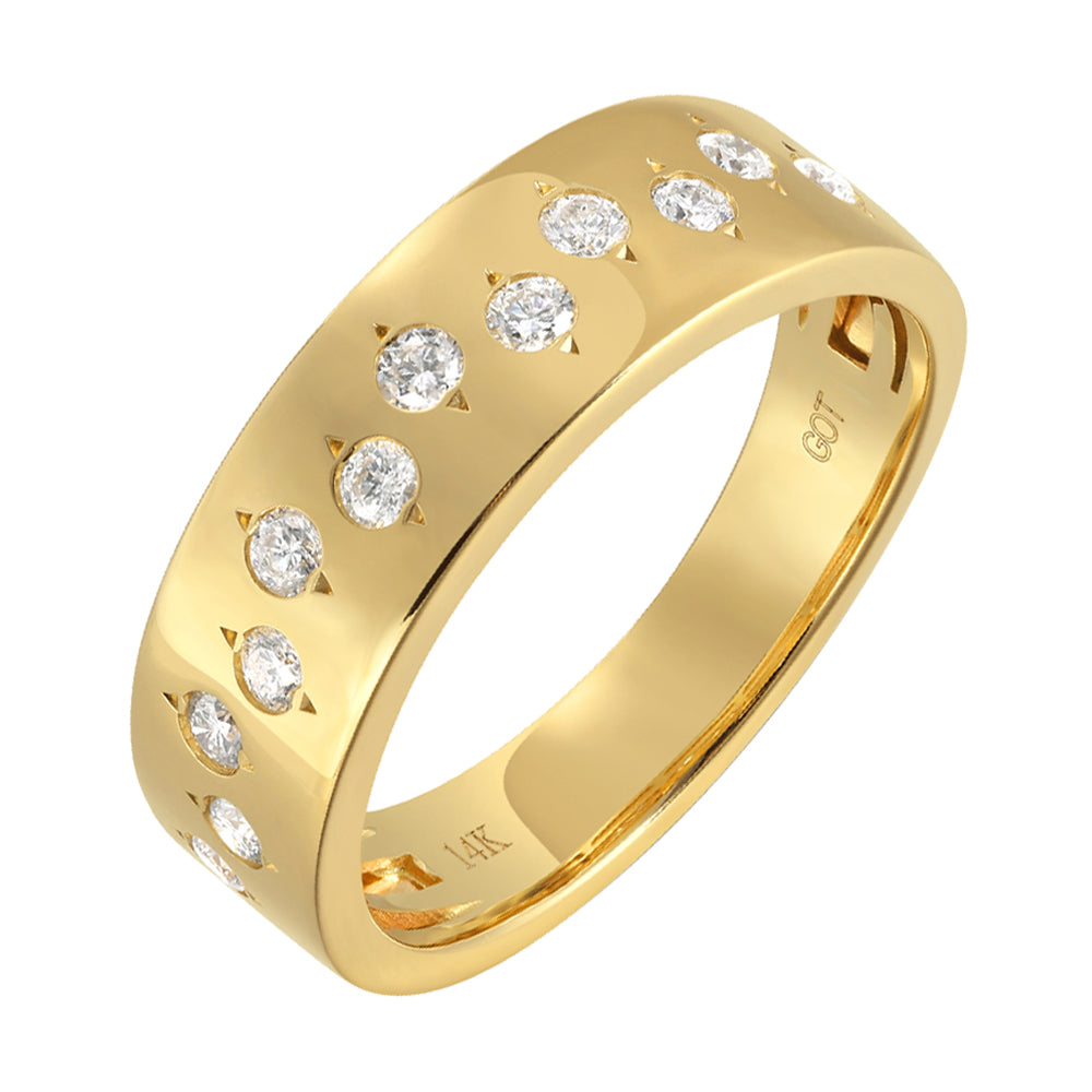 14Kt Yellow Gold Diamond 1/3Ctw Ring