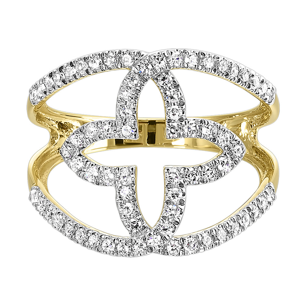 14Kt Yellow Gold Diamond 1/2Ctw Ring