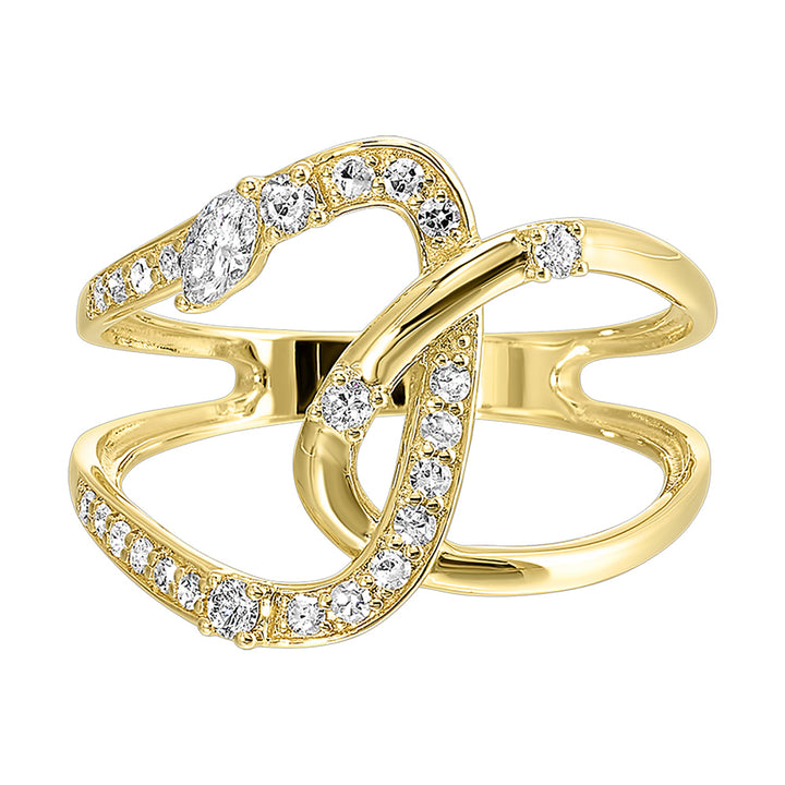 14Kt Yellow Gold Diamond 1/3Ctw Ring