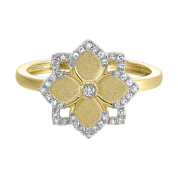 14Kt Yellow Gold Diamond 1/8Ctw Ring