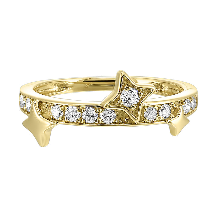 14Kt Yellow Gold Diamond 1/4Ctw Ring