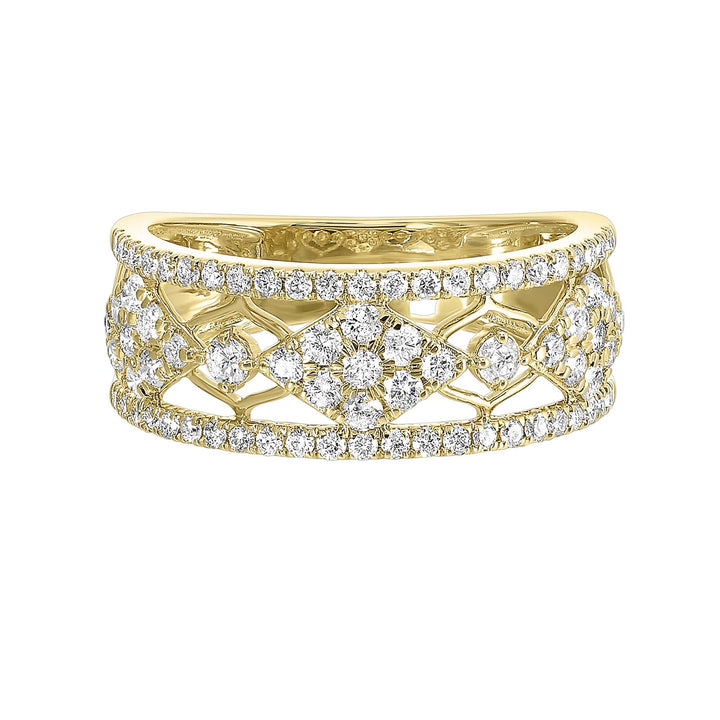 14Kt Yellow Gold Diamond 3/4Ctw Ring