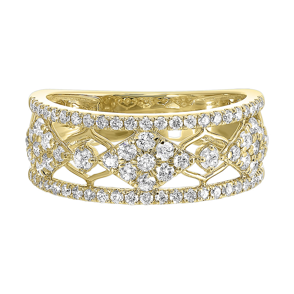 14Kt Yellow Gold Diamond 3/4Ctw Ring