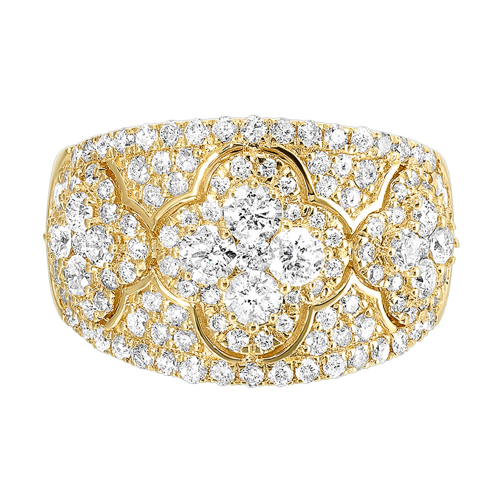 14Kt Yellow Gold Diamond 1 1/2Ctw Ring