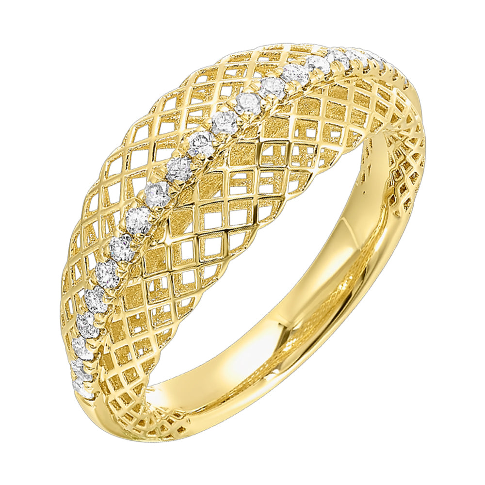 10Kt Yellow Gold Diamond 1/4Ctw Ring