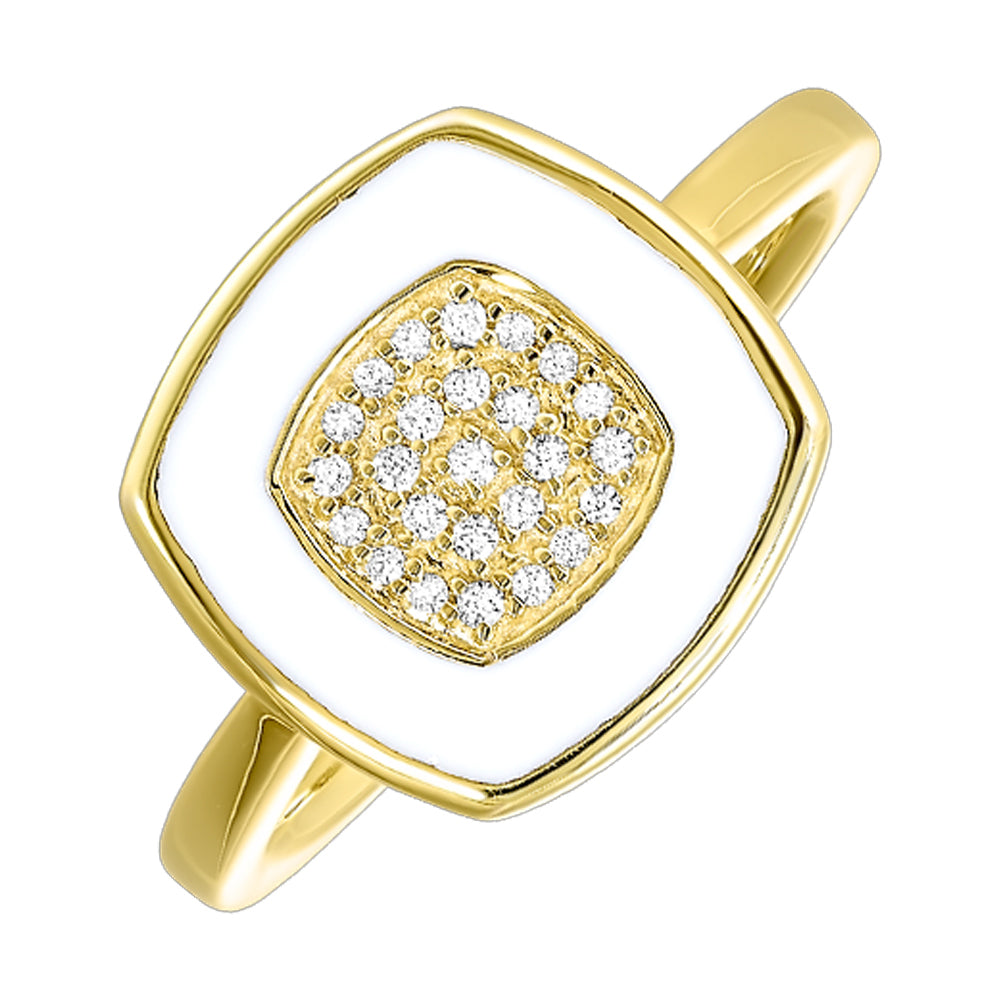 10Kt Yellow Gold Diamond 1/10Ctw Ring