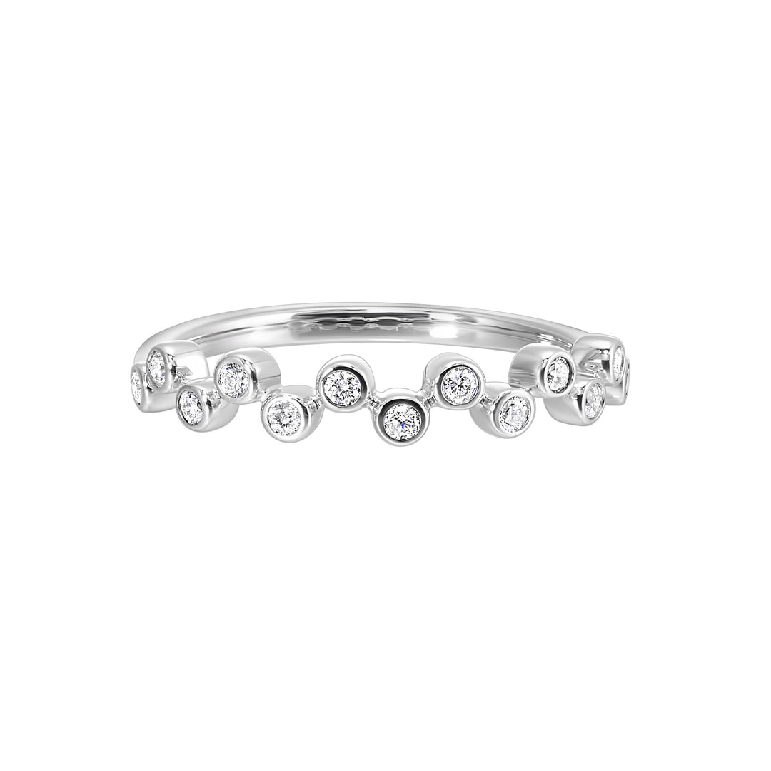 14Kt White Gold Diamond 1/5Ctw Ring