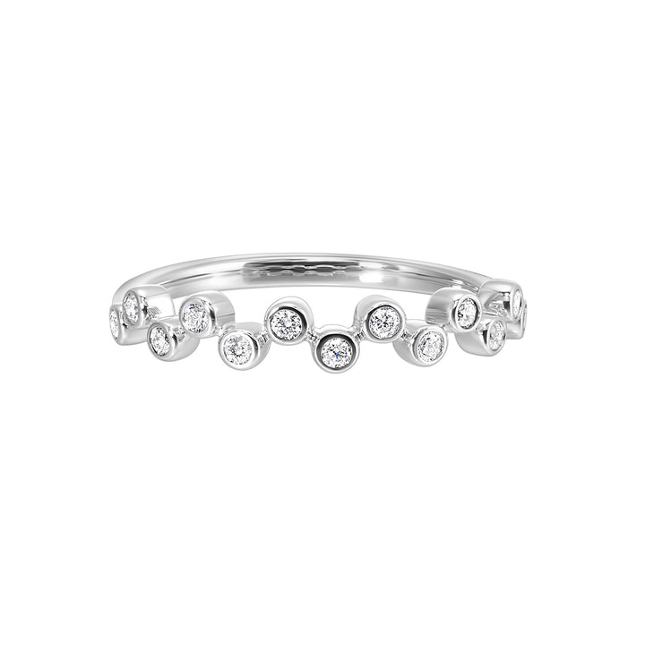 14Kt White Gold Diamond 1/5Ctw Ring
