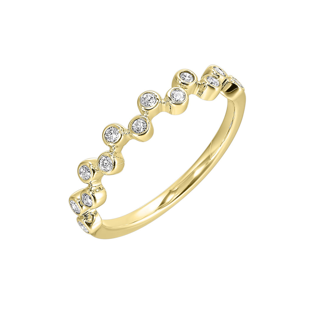 14Kt Yellow Gold Diamond 1/5Ctw Ring