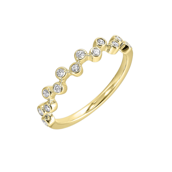 14Kt Yellow Gold Diamond 1/5Ctw Ring