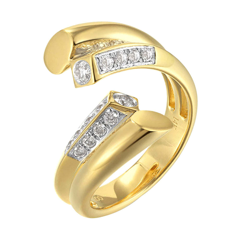 14Kt Yellow Gold Diamond 3/8Ctw Ring